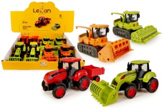 TRAKTOR/ KOMBAJN 15CM PULL BACK (8) (aw25)
