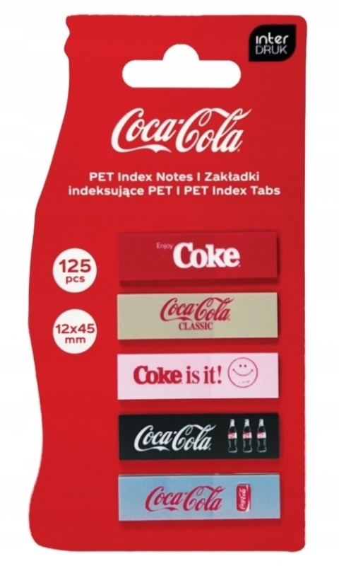 Zakładki indeksujące PET Coca-Cola
