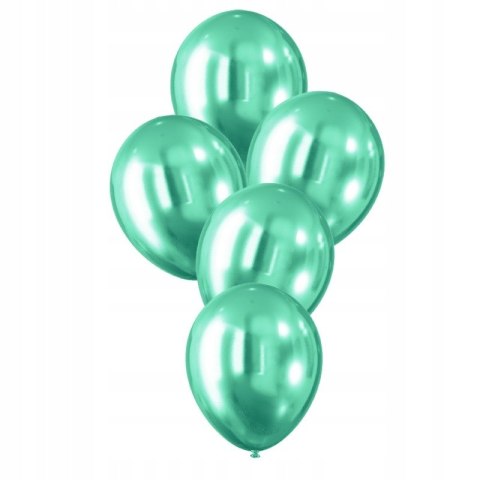 Balony Efekt chromu (5 szt.) ZIELONE