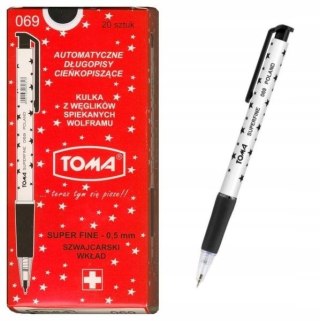 DŁUGOPIS TOMA 069 S-FINE BLACK AUTOMAT