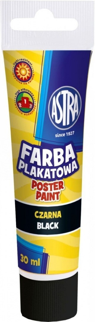 Farba plakat Astra tuba 30 ml czarna
