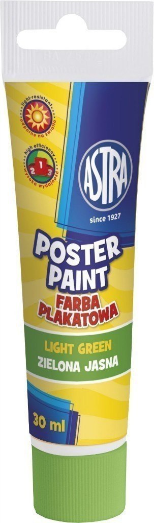 Farba plakat Astra tuba 30ml j. zieleń Farba plakat Astra tuba 30ml j. zieleń