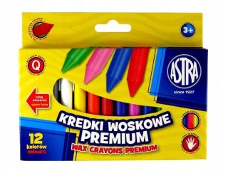 Kredki woskowe 12kol Astra