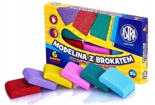 Modelina z brokatem Astra 6 kolorów (5)