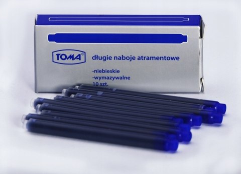 NABOJE TOMA DŁUGIE 10SZT NIEBIESKIE NABOJE TOMA DŁUGIE 10SZT NIEBIESKIE