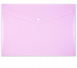 TECZKA KOPERTOWA A4 NA ZATRZASK PP-113 PASTEL RÓŻO