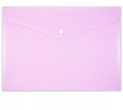 TECZKA KOPERTOWA A4 NA ZATRZASK PP-113 PASTEL RÓŻO