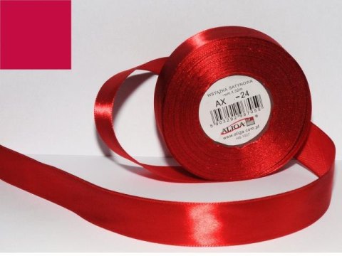 Wstążka sat. czerwonaAX06-24 6mm/32m 1szt