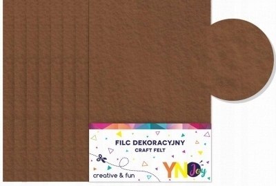 YNJ FILC DEKORACYJNY BRĄZOWY 1szt.(8) YNJ FILC DEKORACYJNY BRĄZOWY 1szt.(8)