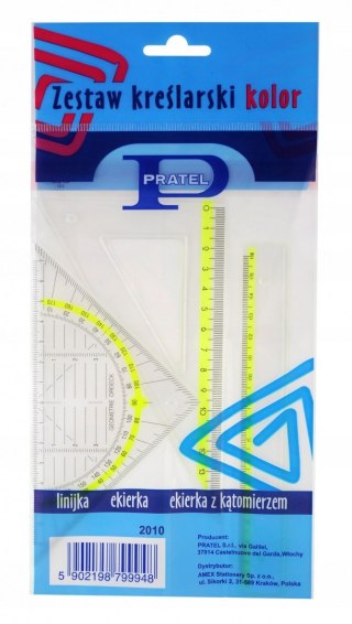 ZESTAW GEOMETRYCZNY KOLOR 16CM PRATEL