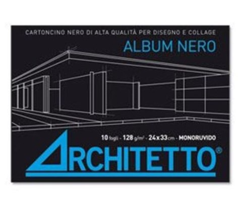! BLOK A4/10K 128G CZARNE KARTKI ARCHITETTO ! BLOK A4/10K 128G CZARNE KARTKI ARCHITETTO