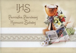 ! PAMIĄTKA I KOMUNII ŚW.TWARDA OPRAWA