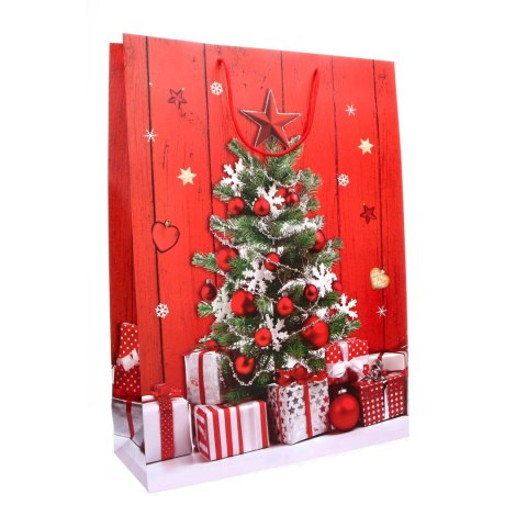 ! TOREBKA OZDOBNA 40X55X15CM GWIAZDKA ROZETTE