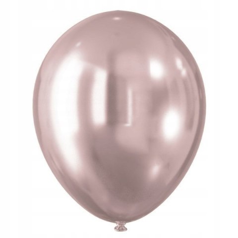 Balony Efekt chromu (5 szt.) RÓŻOWE