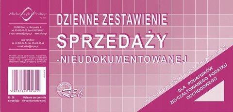 DRUK DZIENNE ZESTAW. SPRZEDAŻY nieudok. R5-h