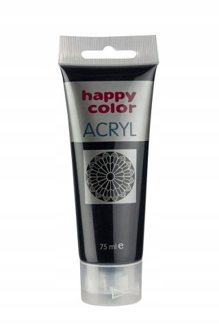 FARBA AKRYLOWA 75ML CZARNY HAPPY COLOR