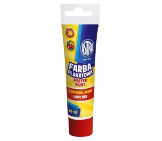 Farba plakat Astra tuba 30ml j. czerwona