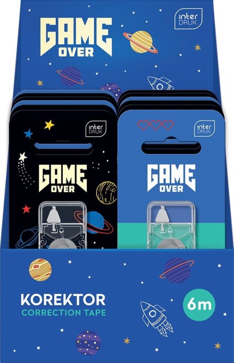 INT Korektor w taś.6m GAME OVER 12szt INT Korektor w taś.6m GAME OVER 12szt
