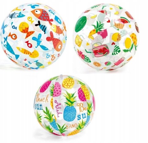 INTEX PIŁKA PLAŻOWA ŚREDNIA 51CM (36) INTEX PIŁKA PLAŻOWA ŚREDNIA 51CM (36)
