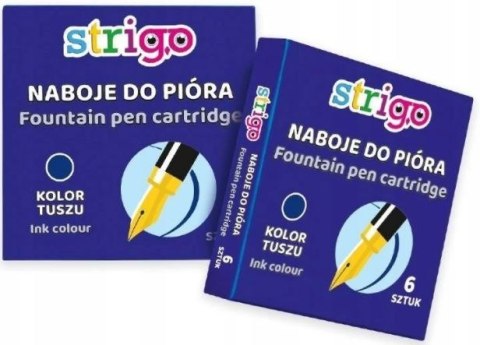 NABOJE STRIGO KRÓTKIE 6SZT NIEBIESKIE NABOJE STRIGO KRÓTKIE 6SZT NIEBIESKIE