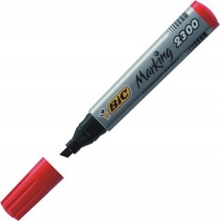 PERMANENT BIC 2300 ŚCIĘTY CZERWONY