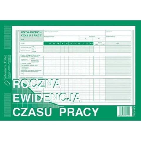 ROCZNA EWIDENCJA CZASU PRACY 527-1