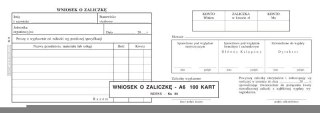 WNIOSEK O ZALICZKĘ KS-44 50K