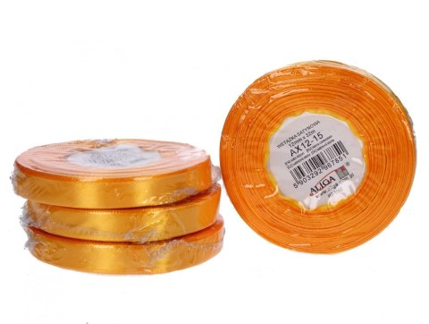 Wstążka sat c.żółta 12mm/32m 1szt ax12-15 Wstążka sat c.żółta 12mm/32m 1szt ax12-15