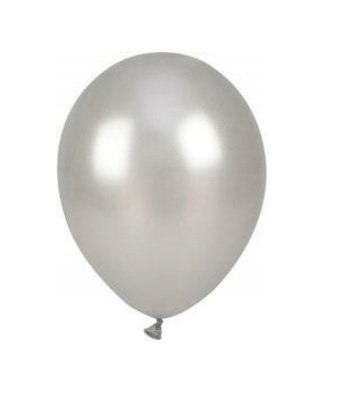 BALONY 100SZT SREBRNE METALIZOWANE 10" BALONY 100SZT SREBRNE METALIZOWANE 10"