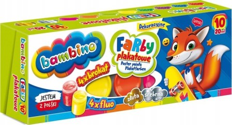 Farby (5) plakatowe 10 kolorów Farby (5) plakatowe 10 kolorów