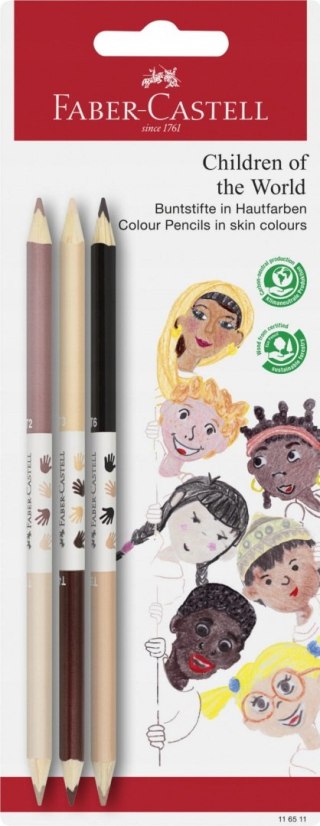 KREDKI DWUSTRONNE 3SZT BLISTER FABER-CASTELL