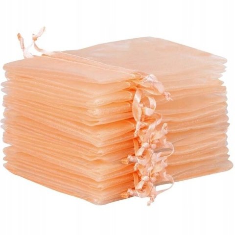 TOREBKA Z ORGANZY ECRU 10X15CM 1SZT