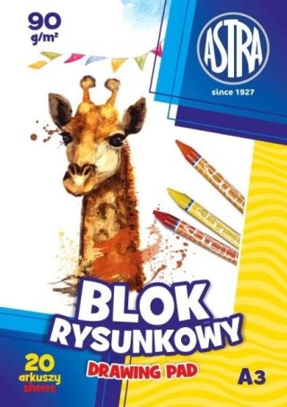 Blok rysunkowy ASTRA A3 90g