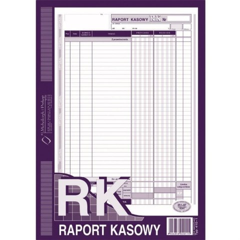 DRUK RAPORT KASOWY A4 410-1 MICHALCZYK