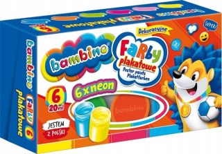 Farby plakatowe BAMBINO 6 kolorow