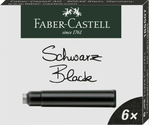 NABOJE FABER-CASTELL KRÓTKIE 6SZT CZARNE NABOJE FABER-CASTELL KRÓTKIE 6SZT CZARNE