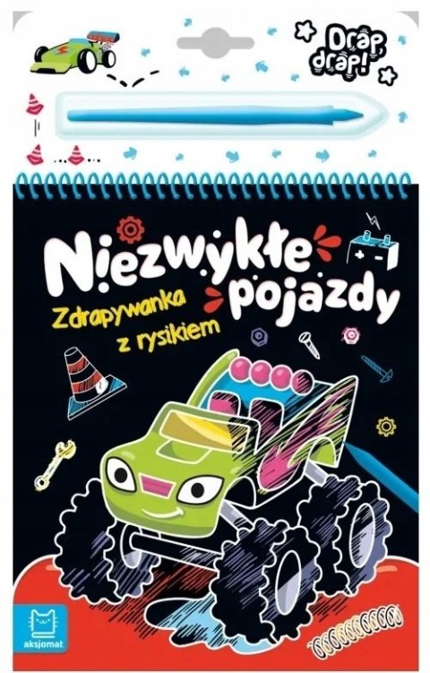 Niezwykłe pojazdy. Zdrapywanka z rysikiem Niezwykłe pojazdy. Zdrapywanka z rysikiem