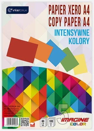 PAPIER XERO A4 100 5 INTENS.KOLOR.[1x25