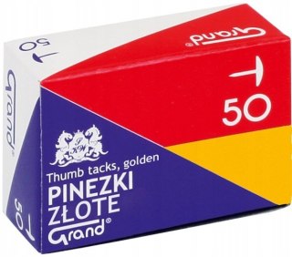 Pinezki G50 ; złote 50 szt. 1szt
