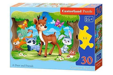 Puzzle 30 el. Deer and friends Puzzle 30 el. Deer and friends