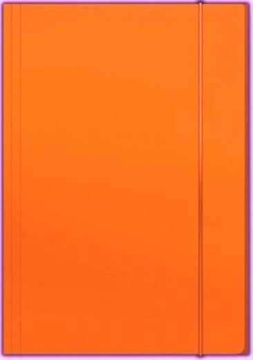 TECZKA Z GUMKĄ A4 PLUS TOP 600G POMARAŃCZOWA