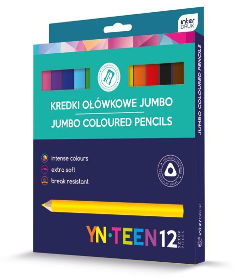 YNT KREDKI TRÓJKĄTNE JUMBO 12 KOL.[12x72