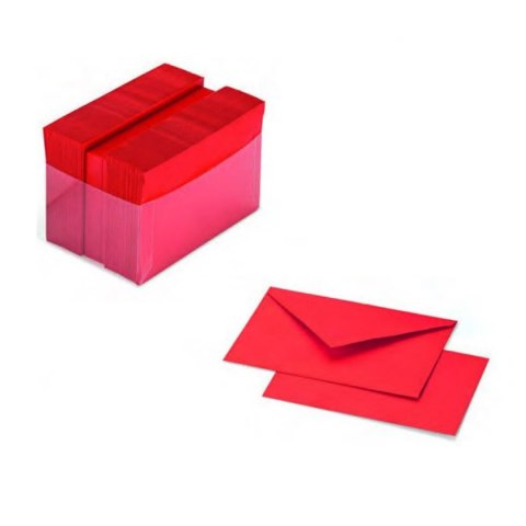 # KOPERTA +BILECIK CZERWONA 9X14 KPL.100SZT