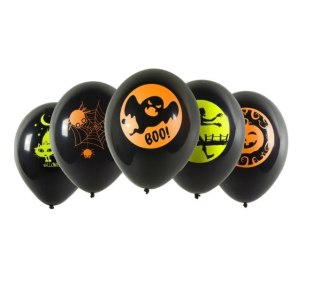BALONY 5SZT HALLOWEEN NEONOWY NADRUK