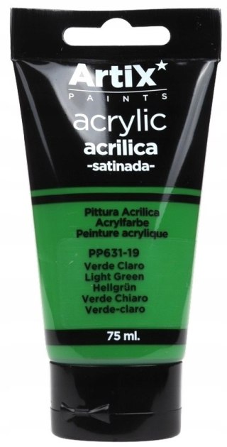 Farba akrylowa jasnozielona 75ml ARTIX