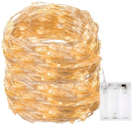 LAMPKI DRUCIKI LED 10M 3XAA ŚWIATŁO BIAŁE 2285 LAMPKI DRUCIKI LED 10M 3XAA ŚWIATŁO BIAŁE 2285