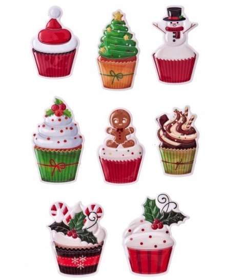 NAKLEJKI MUFFINKI 8SZT DPCRAFT
