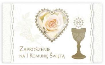 ZAPROSZENIE KOMUNIA DZIEWCZYNKA160X96
