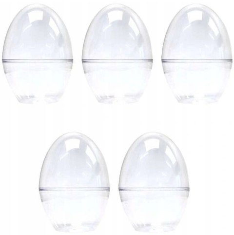 Zestaw 5 sztuk JAJKA AKRYLOWE 9 cm Zestaw 5 sztuk JAJKA AKRYLOWE 9 cm