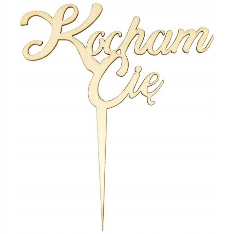 Drewniany pik KOCHAM CIĘ Drewniany pik KOCHAM CIĘ